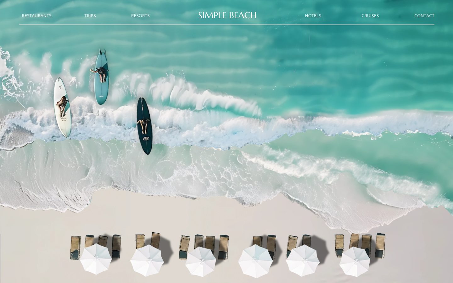 Simple Beach template