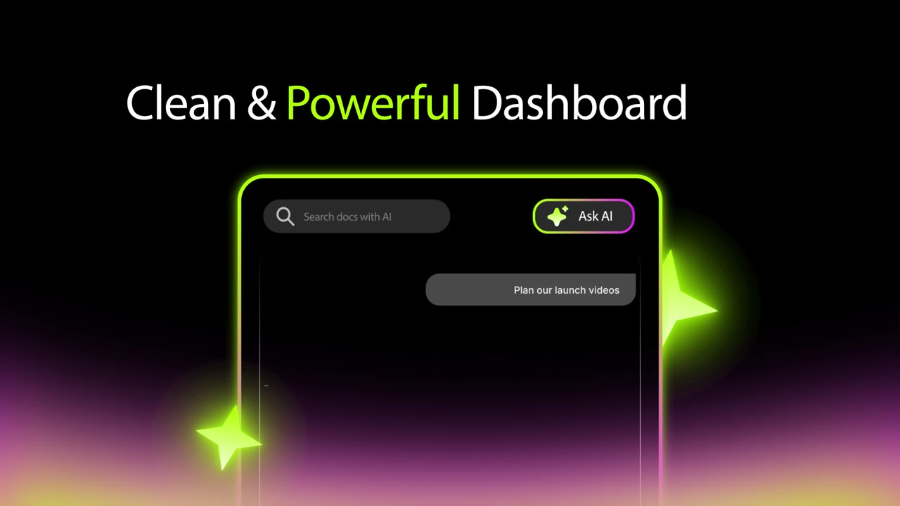 Pulse, Dashboard walkthrough