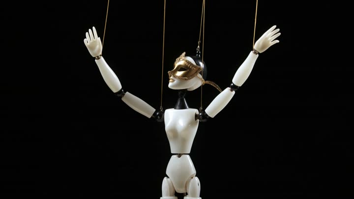 The Puppeteer, a loop from the Masquerade VJ Pack